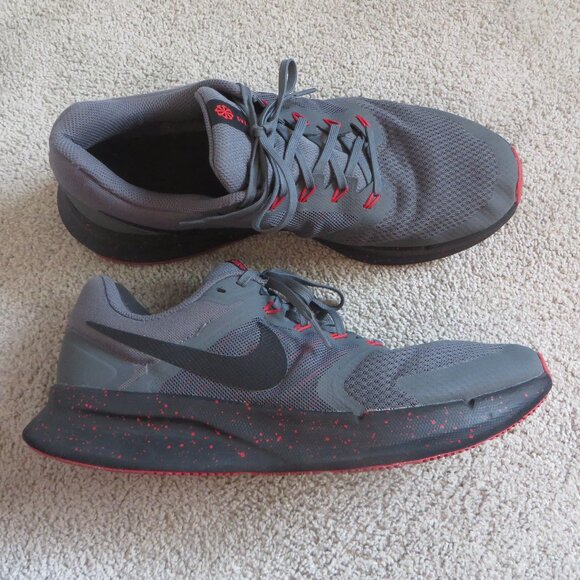 Nike Run Swift 3 Mens Road Running Shoes Size 12 Gray/Red/Black # IB3972-021 - Picture 1 of 10